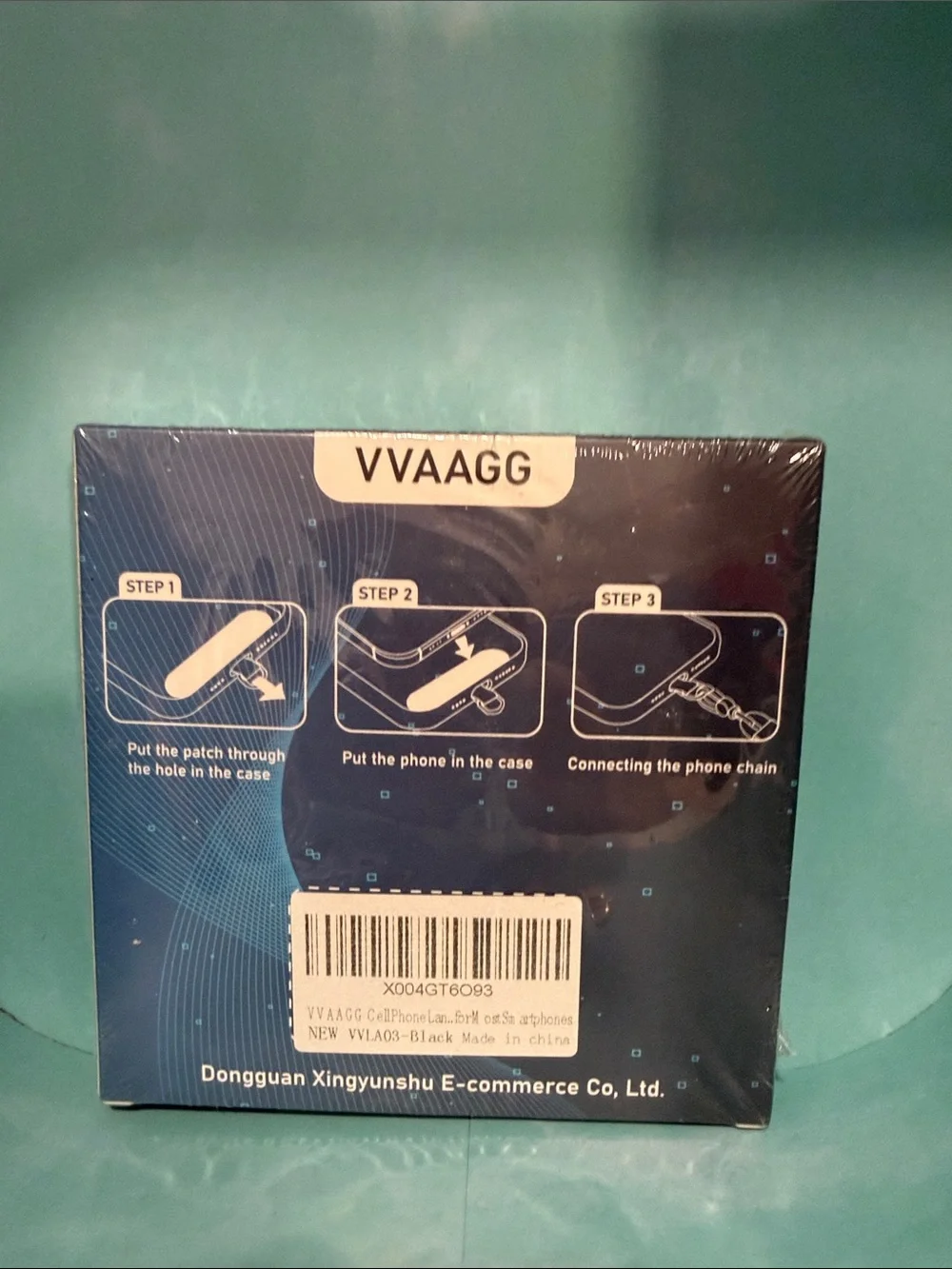 Adjustable Phone Lanyard in Black - VVLA03